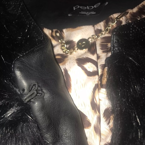 BEBE Rabit fur Coat - Picture 2 of 4